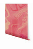 Famke© Mural Wallpaper in Fuchsia