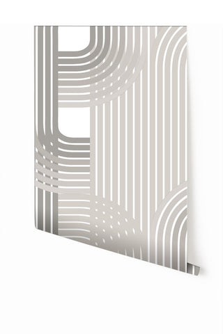 Raceway© Wallpaper in Grey