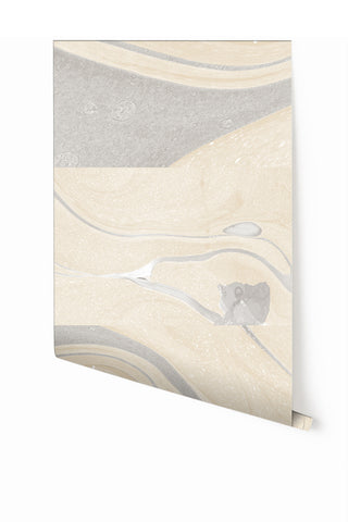 Magma© Wallpaper in Grey + Cremé