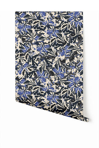 Iris© Wallpaper in Indigo