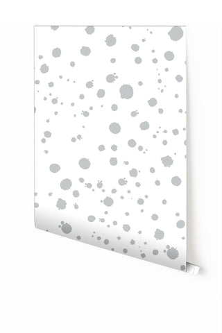 Ink Drop© Wallpaper in Grey