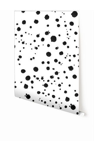 Ink Drop© Wallpaper in Black + White