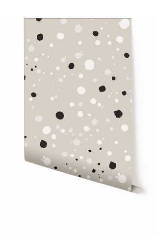 Ink Drop© Wallpaper in Stone