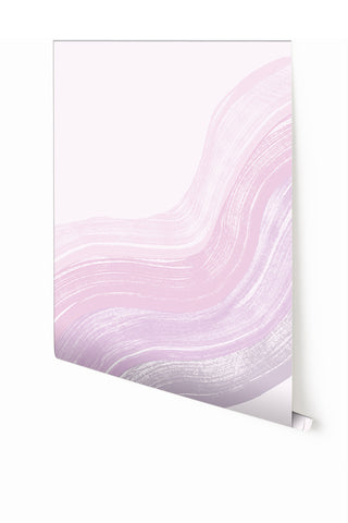 Sediment #4© Mural Wallpaper in Lavender