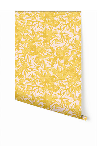 Iris© Wallpaper in Marigold