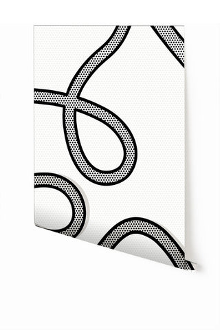 McFly© Mural Wallpaper in Black + White