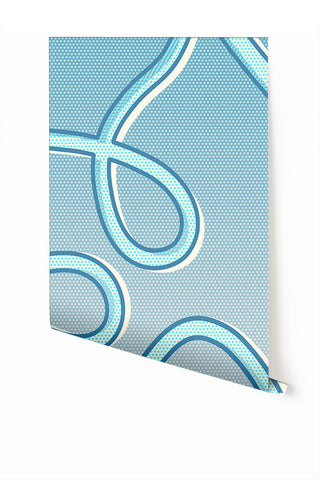 McFly© Mural Wallpaper in Bluebird