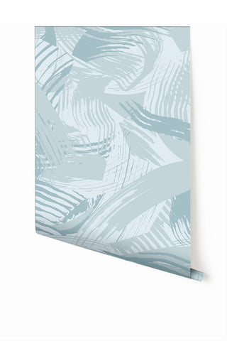 Mixed Tape© Mural Wallpaper in Blue