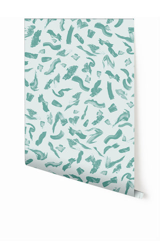 Mombasa© Wallpaper in Teal