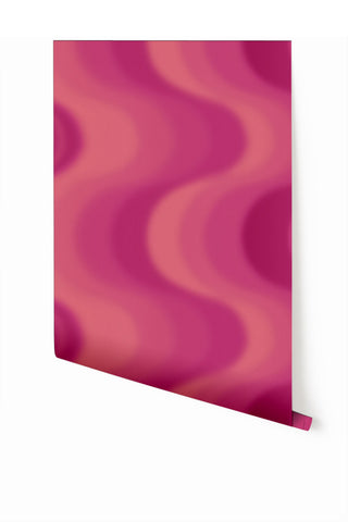 Oceanic© Mural Wallpaper in Fuchsia