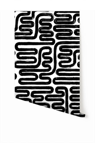 Pac-Man© Wallpaper in Black + White