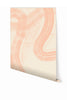 Sediment #1© Mural Wallpaper in Peach