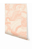 Sediment #3© Wallpaper in Peach