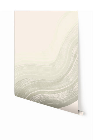 Sediment #4© Mural Wallpaper in Matcha