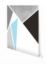 Prism© Wallpaper in Silver on Blue