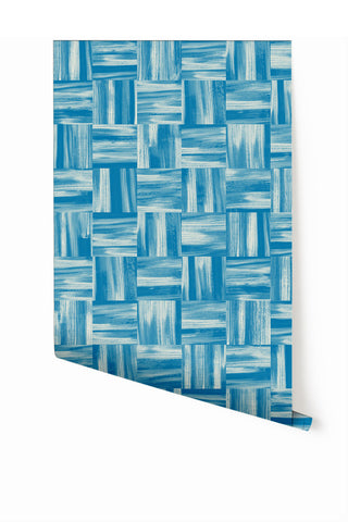 Saachi© Wallpaper in Cerulean