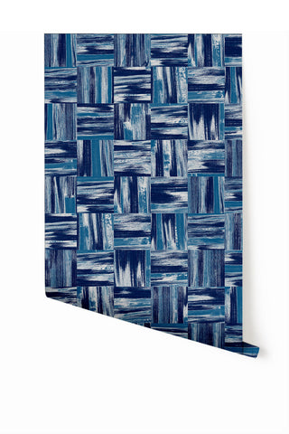 Saachi© Wallpaper in Navy