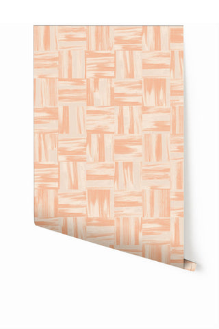 Saachi© Wallpaper in Warm Pink