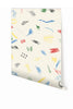 Scribble© Wallpaper in Primary