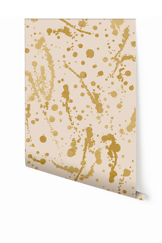 Spot On© Wallpaper in Mustard