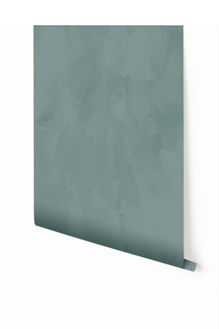 Rock Steady© Mural Wallpaper in Teal