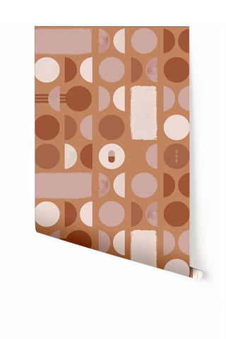 Nova© Wallpaper in Terracotta