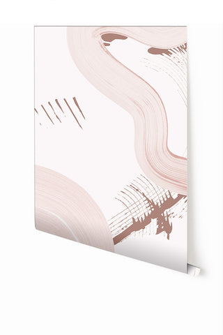 Untamed© Mural Wallpaper in Blush