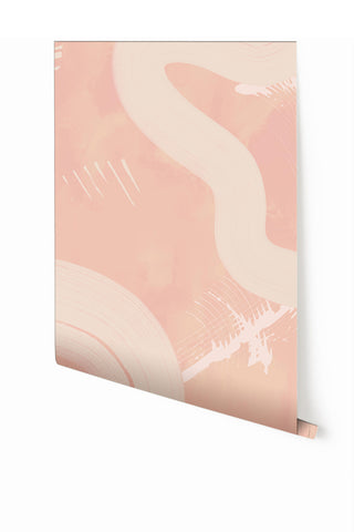 Untamed© Mural Wallpaper in Rose