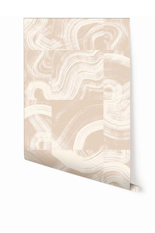 Sediment #3© Wallpaper in Beige