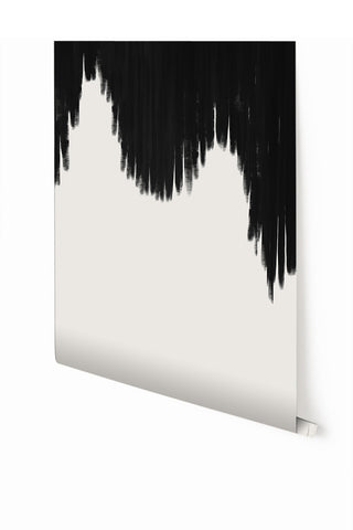 Wavelength© Mural Wallpaper in Black