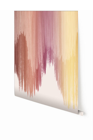 Wavelength© Mural Wallpaper in Lilac